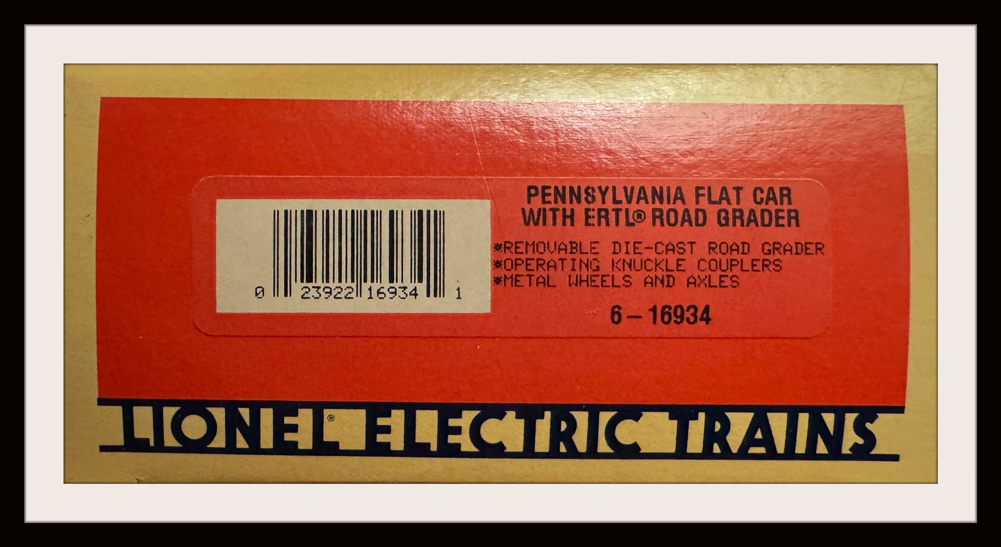 PRR Flat Car with Ertl Grader # 6-16934