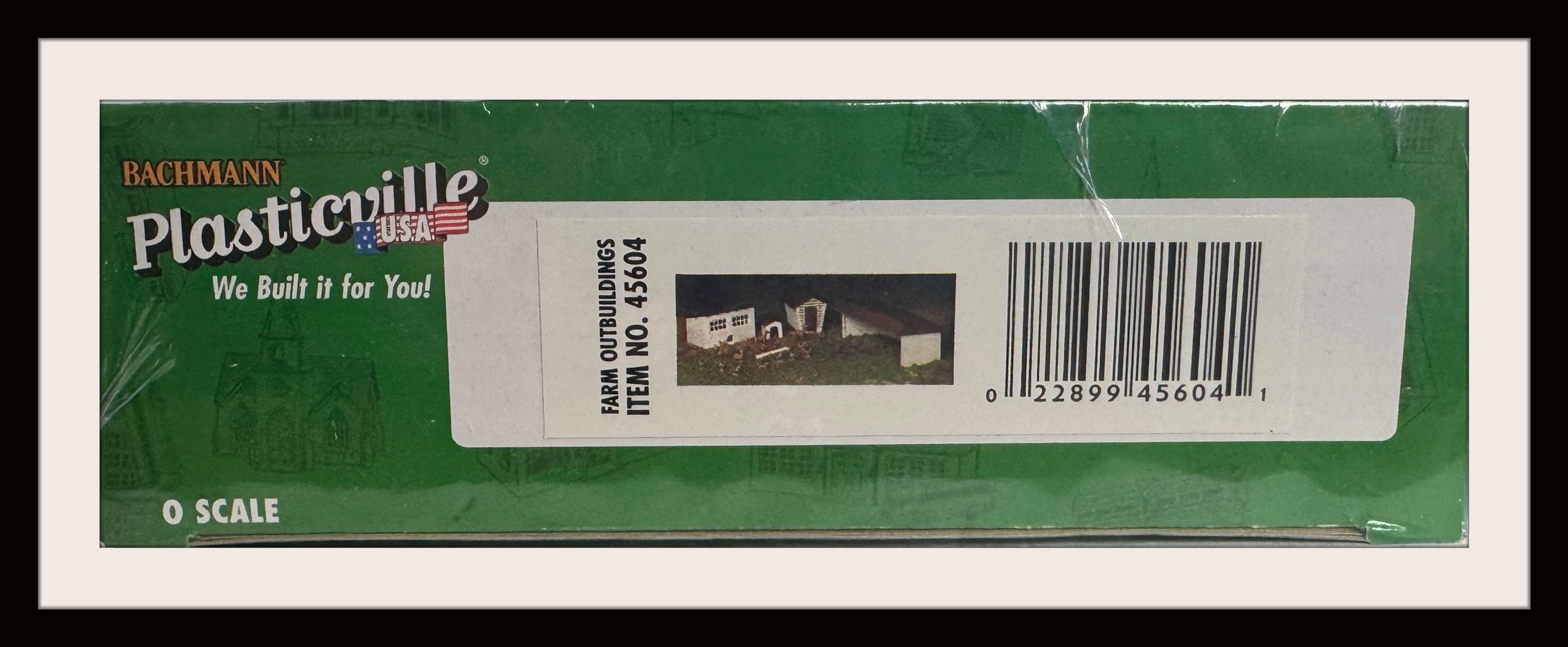 Plasticville # 45604 Farm Outbuildings O Scale, New Old Stock