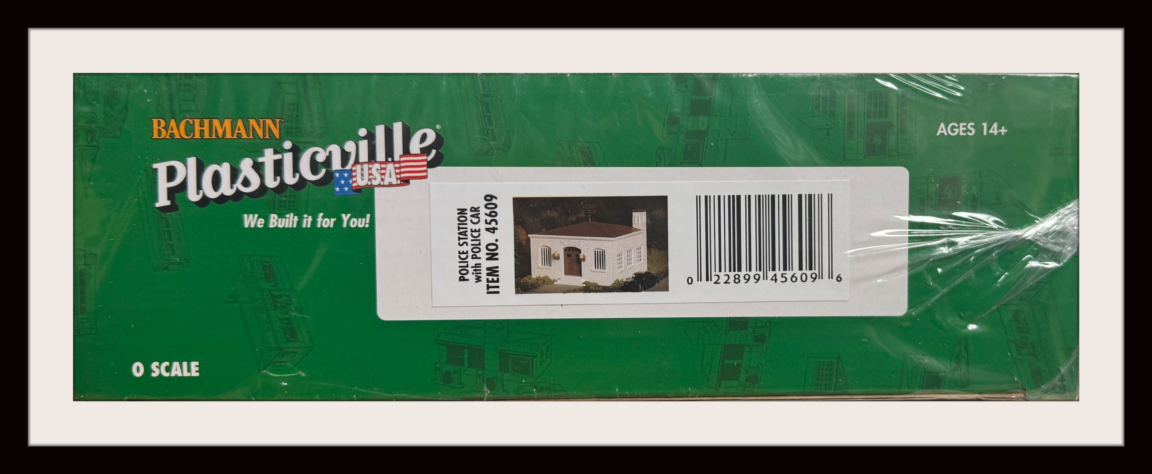 Plasticville # 45609 Police Station with Squad Cars “, O Scale, New Old Stock