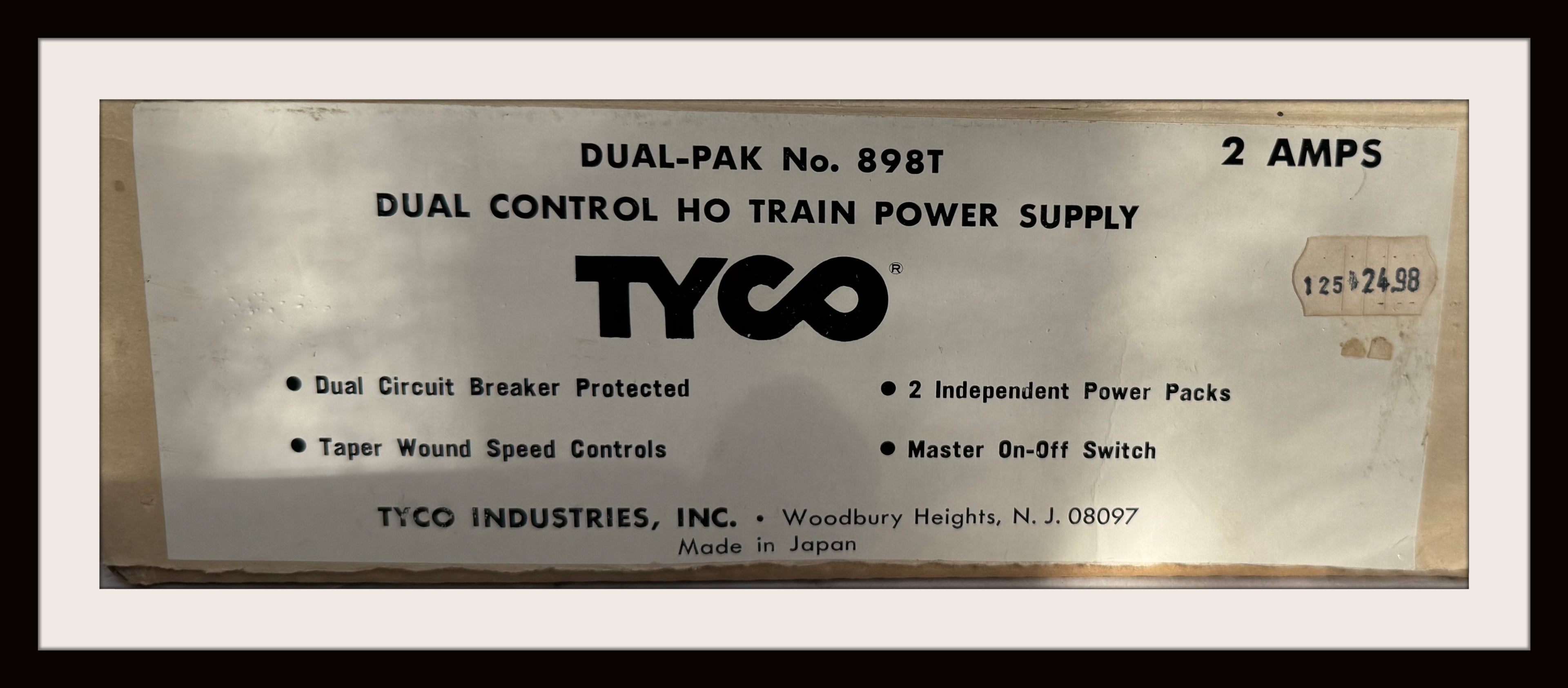Tyco Dual Pak # 898T 2 Amps Transformer