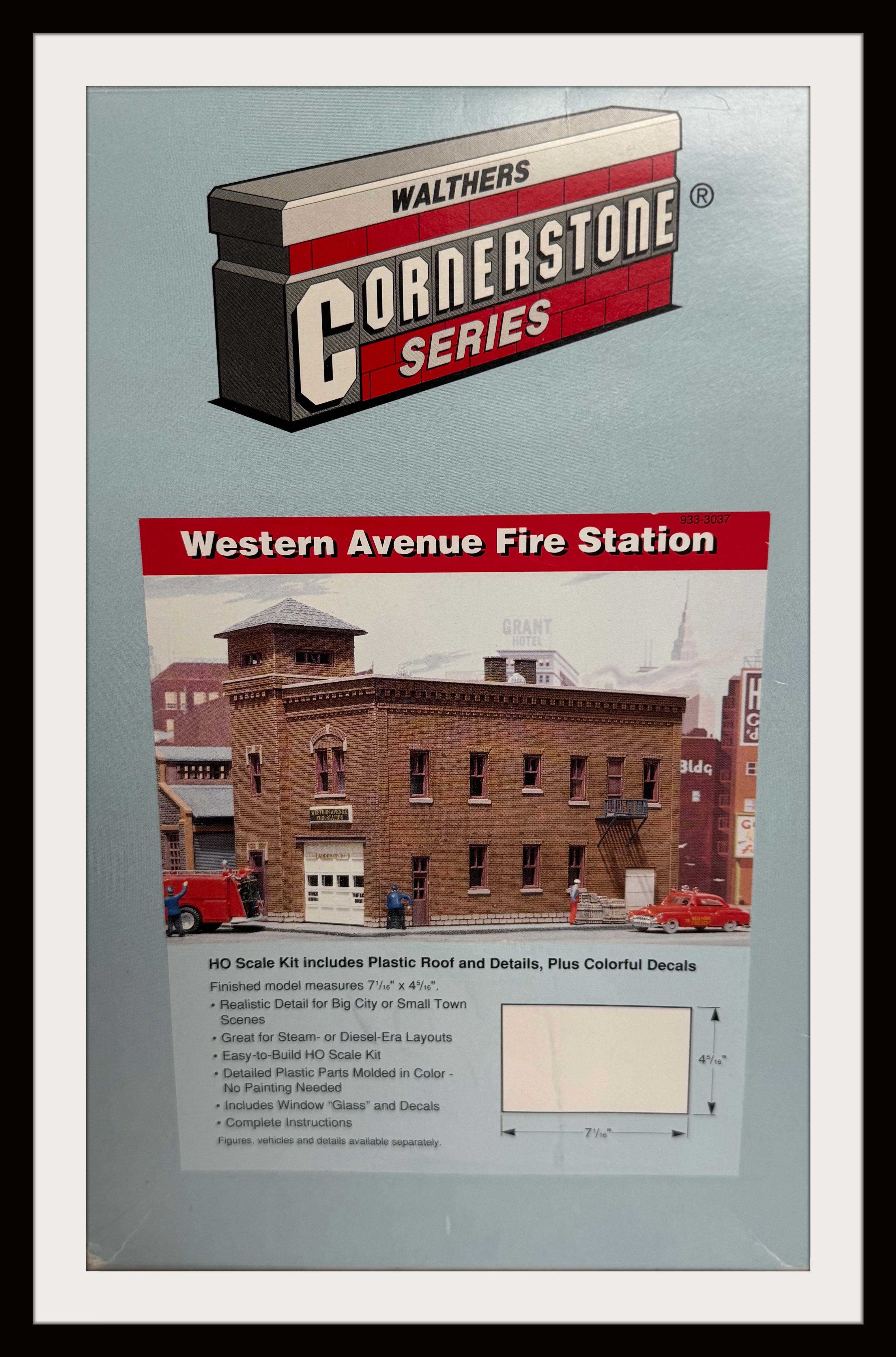 Walthers Cornerstone Series Western Avenue Fire Station New Old Stock