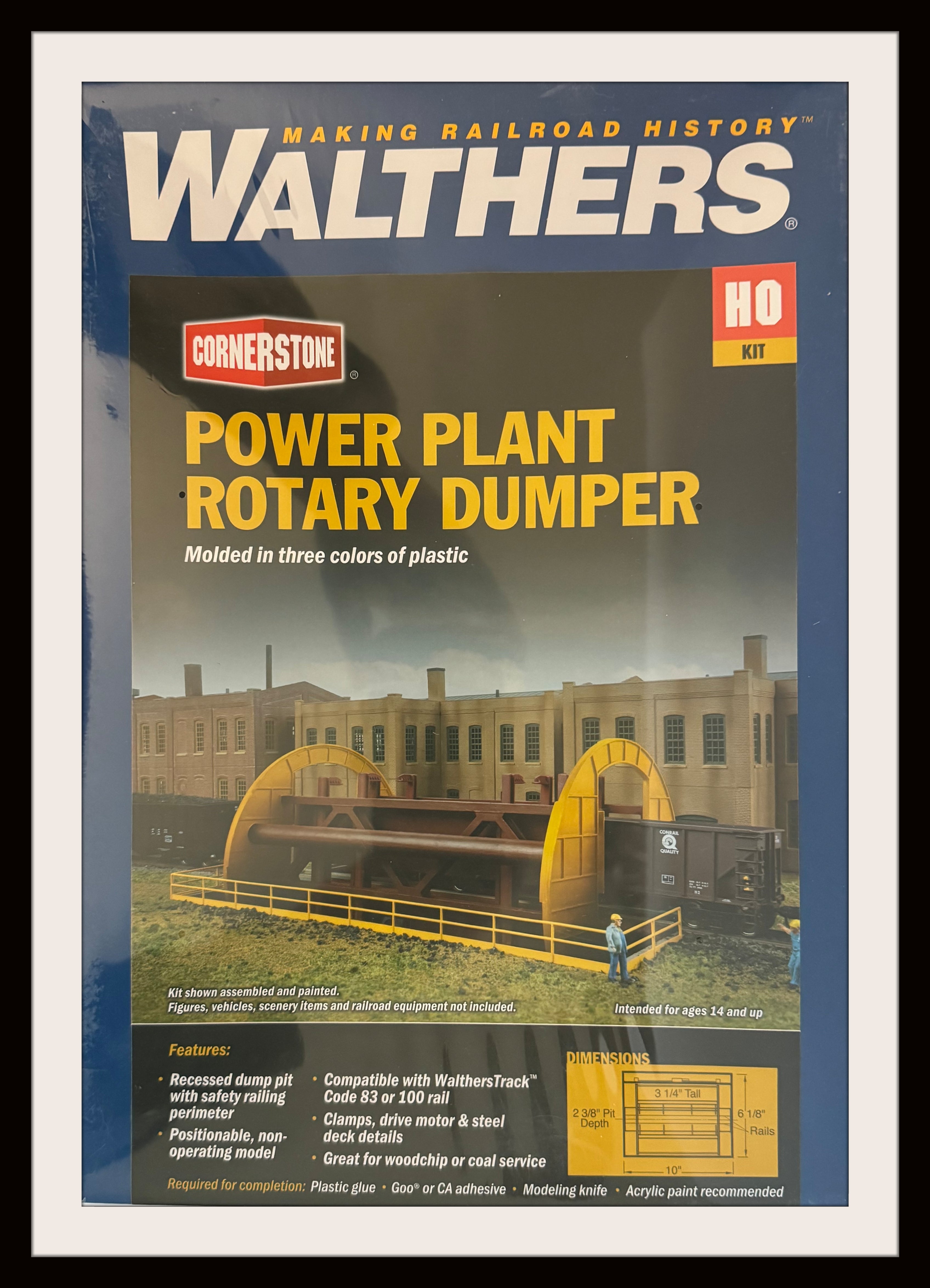 Walthers Power Plant Rotary Dumpster New Old Stock